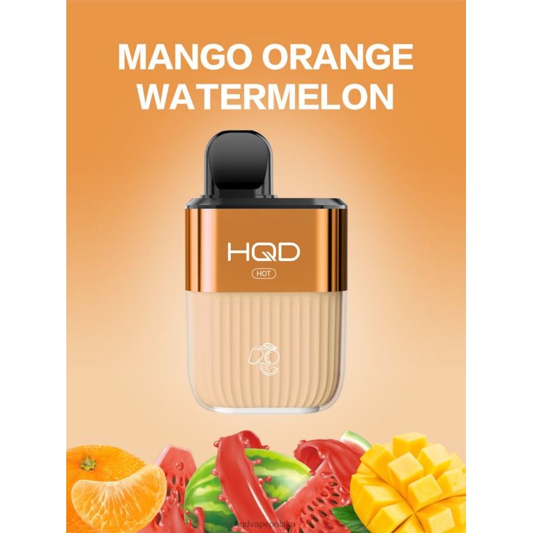 HQD Polska cena - mango-pomarańczowy arbuz HQD HOT 5000 zaciągnięć 0P24X60