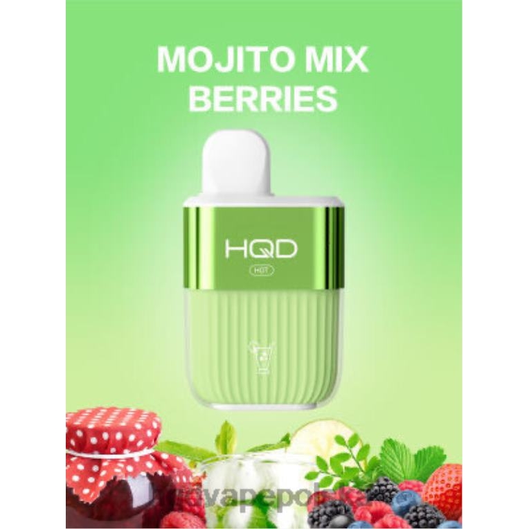 HQD jednorazowe - mieszanka jagód mojito HQD HOT 5000 zaciągnięć 0P24X61