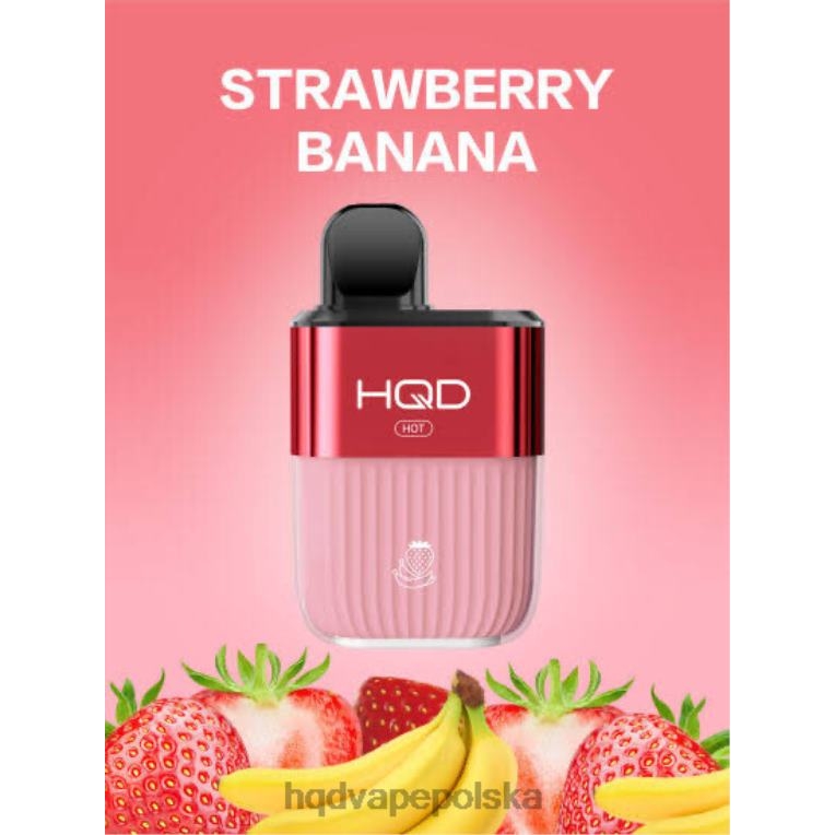 HQD smaki - truskawka Banan HQD HOT 5000 zaciągnięć 0P24X69