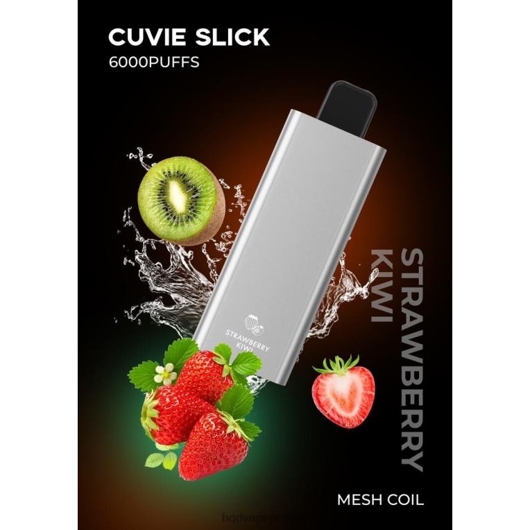 HQD cena - gładkie truskawkowe kiwi HQD CUVIE SLICK 6000 zaciągnięć 0P24X24