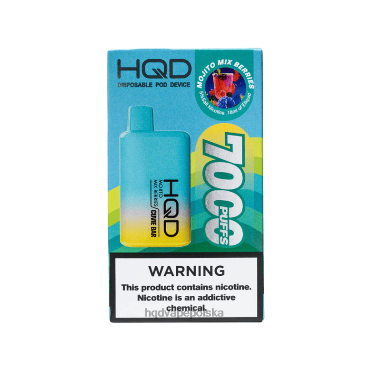 HQD cena - mieszanka jagód mojito HQD CUVIE BAR jednorazowe 0P24X224