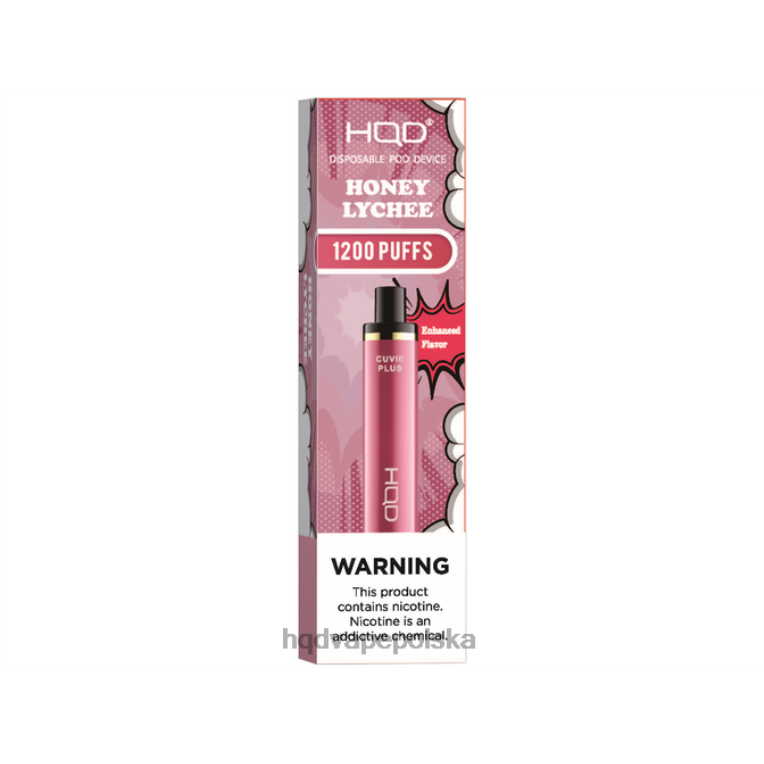 HQD cena - miodowe liczi HQD CUVIE PLUS jednorazowy waporyzator 0P24X174