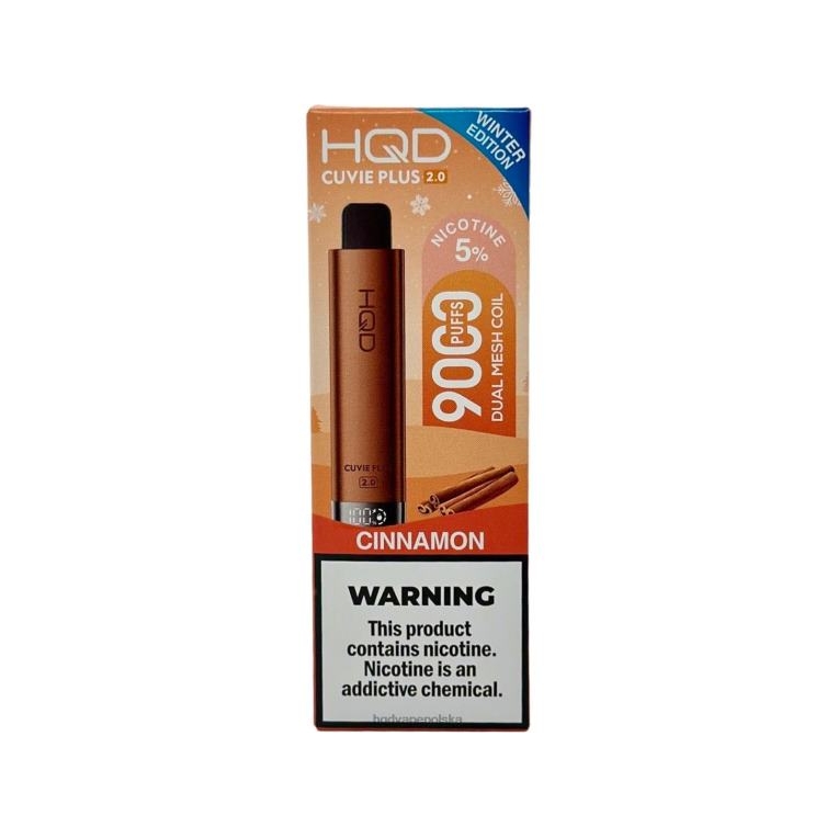 HQD vape Polska - cynamon HQD CUVIE PLUS 2.0 (wydanie zimowe) 0P24X273