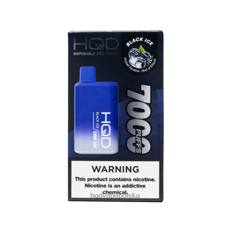 HQD vape Polska - czarny lód HQD CUVIE BAR jednorazowe 0P24X133