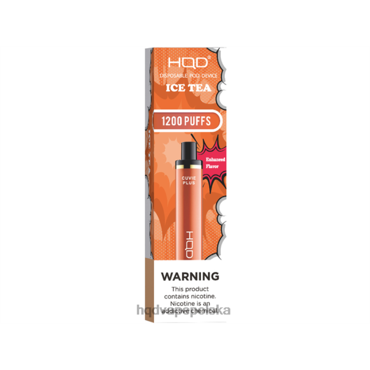 HQD vape Polska - mrożona herbata HQD CUVIE PLUS jednorazowy waporyzator 0P24X203