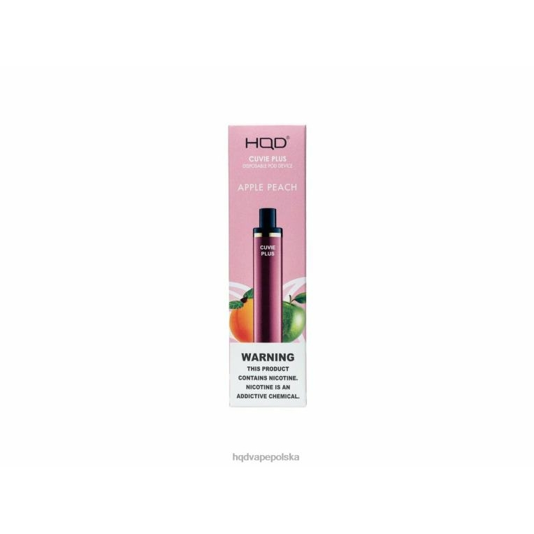 HQD vape store - jabłko brzoskwinia HQD CUVIE PLUS jednorazowy waporyzator 0P24X127