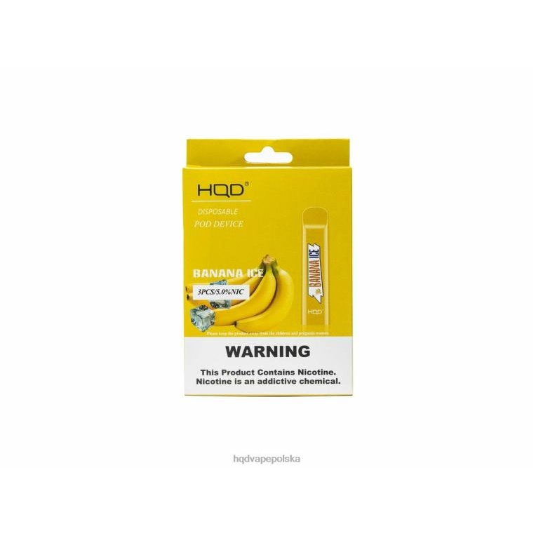 HQD vape store - lód bananowy HQD CUVIE jednorazowe 0P24X177