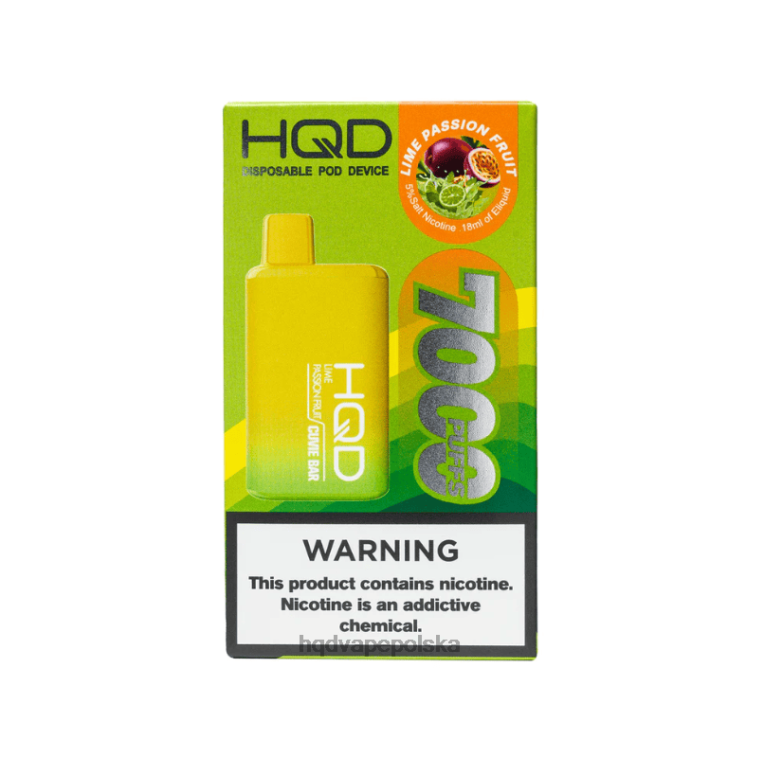 HQD vape store - marakuja limonkowa HQD CUVIE BAR jednorazowe 0P24X207