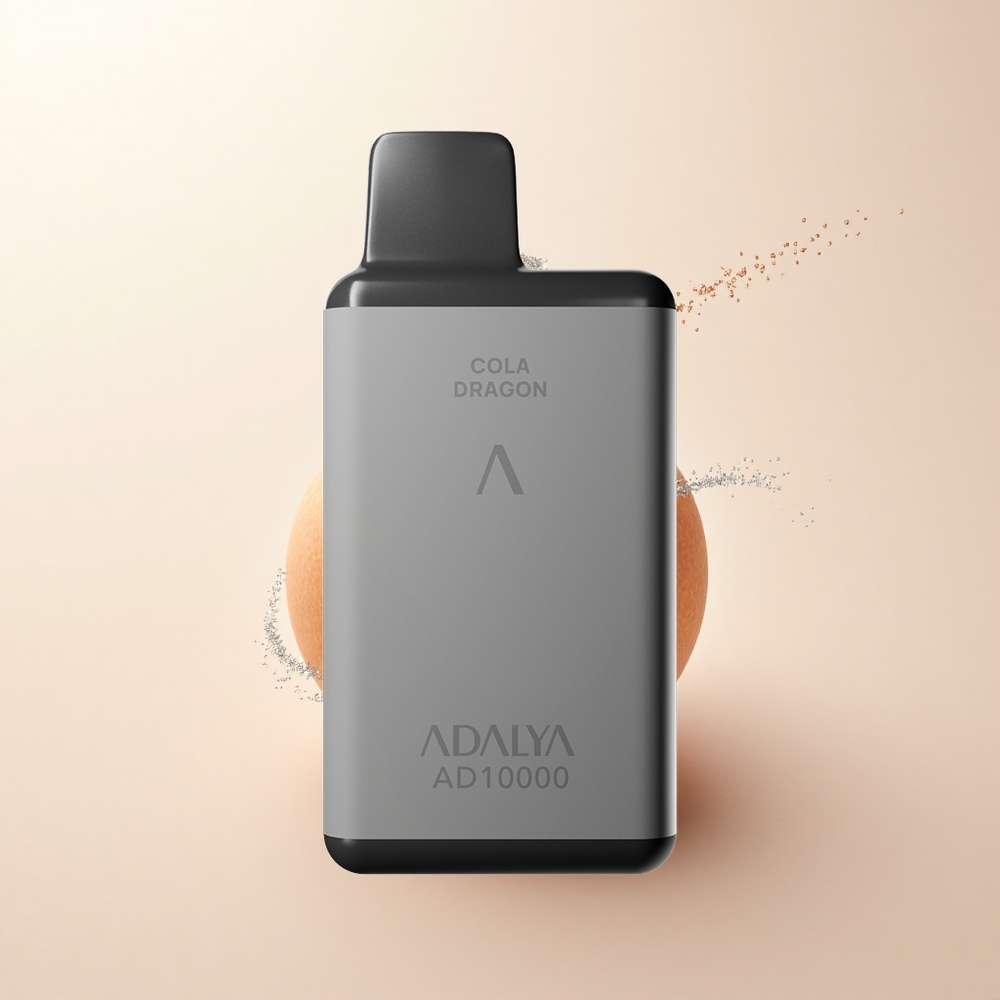 Adalya AD 10000 Puffs Damski Zabójca Szara Przestrzeń z USB-C