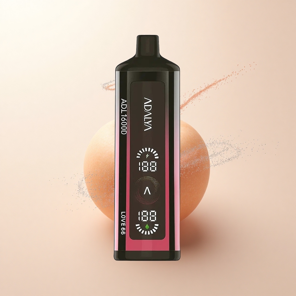 Adalya ADL 16000 PRO Puffs Miłość 66 Gradient Stalowa Rura Cyfrowy Ekran