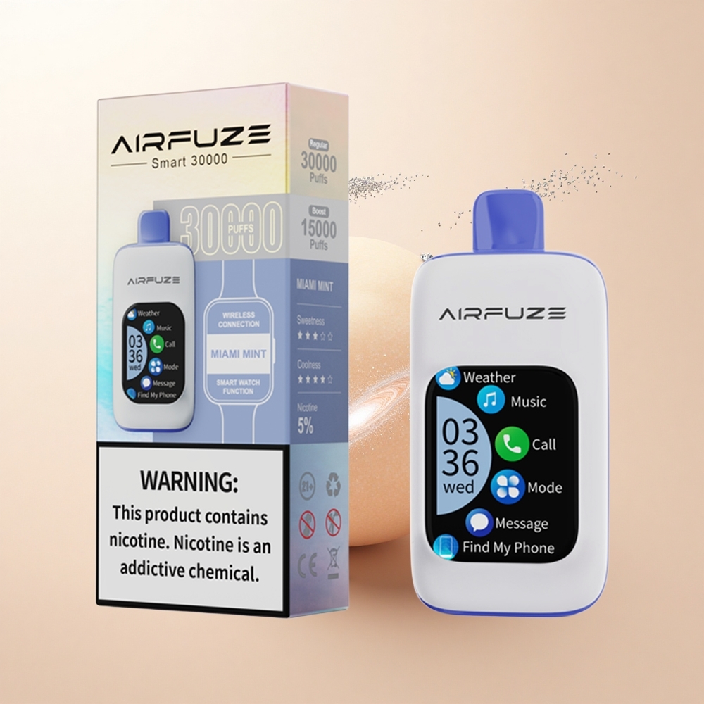 AirFuze Smart 30000 Puffs Miami Mięta Smart 900mAh 5% Type-C