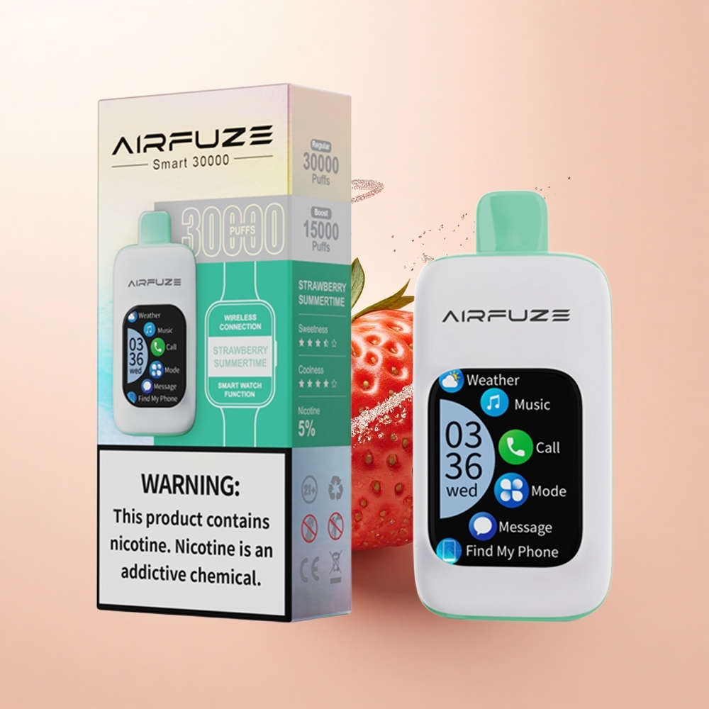 AirFuze Smart 30000 Puffs Truskawkowe Lato z Ekranem Dotykowym 900mAh