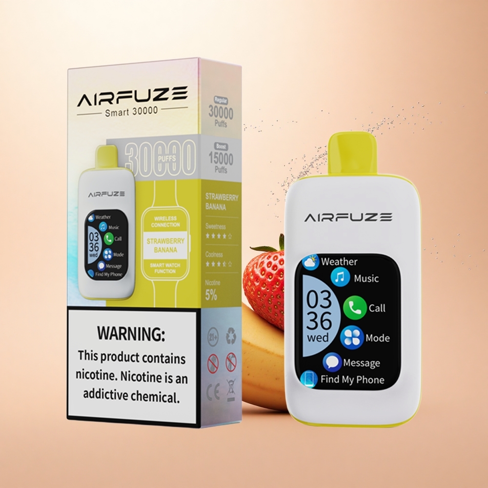 AirFuze Smart 30000 Puffs Truskawkowo-Bananowy Smart 900mAh Type-C