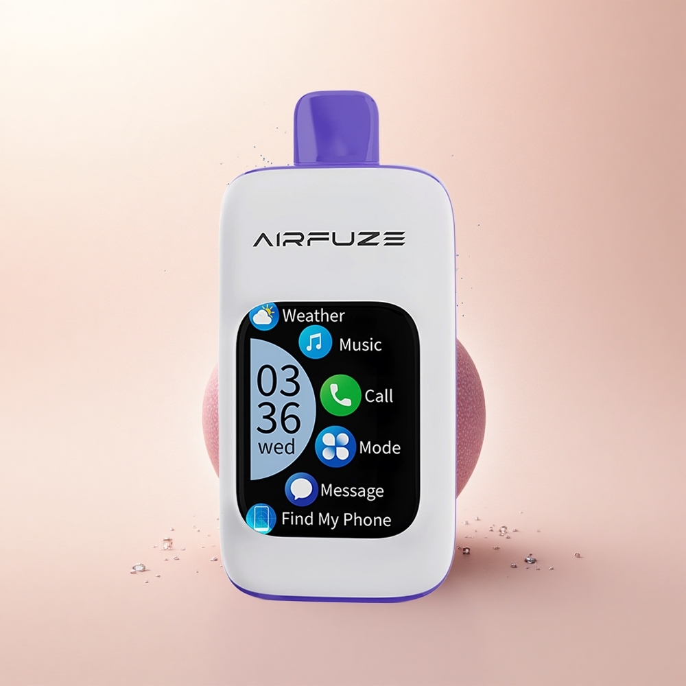 AirFuze Smart Pro 40000 Puffs Lodowy Malinowy Smak z Trybem Boost i Ekranem Dotykowym