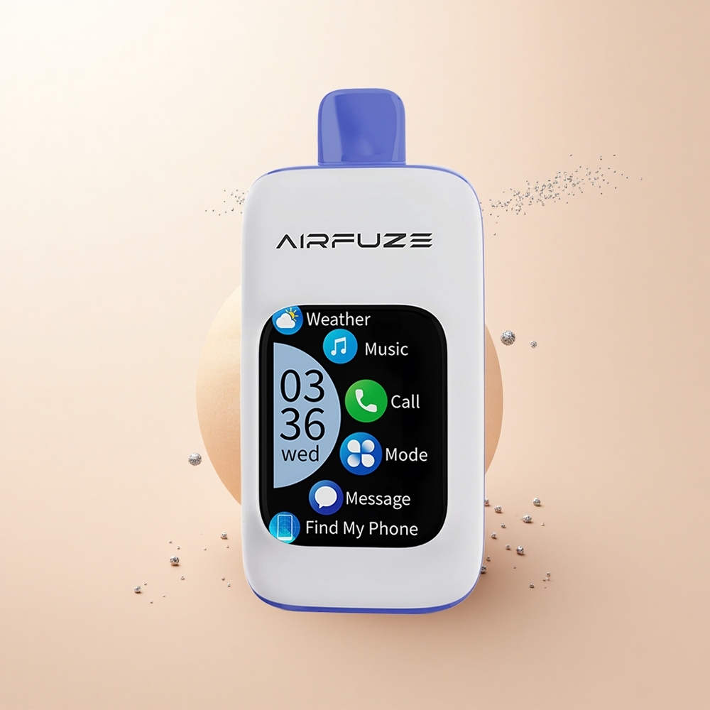 AirFuze Smart Pro 40000 Puffs Miętowy Międzynarodowy Zręczny z Trybami i Ekranem