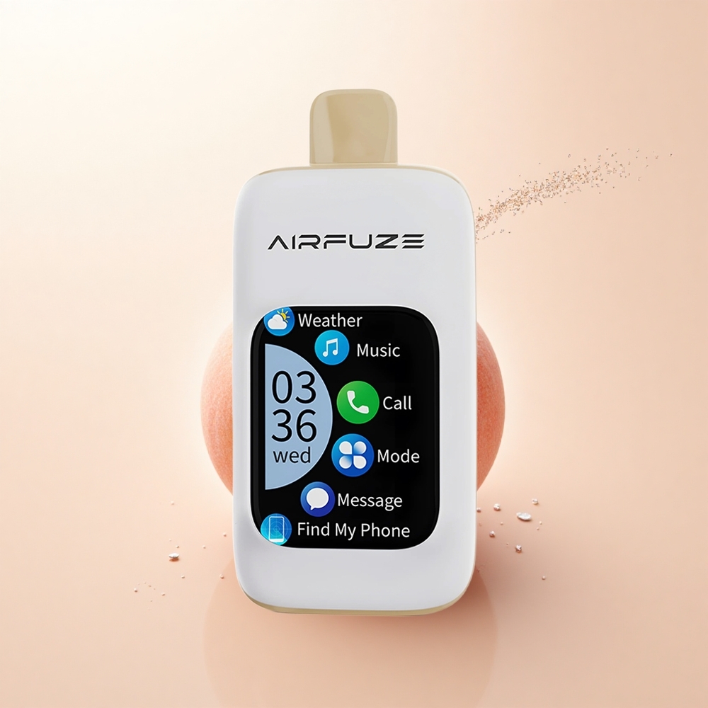 AirFuze Smart Pro 40000 Puffs Soczysta Brzoskwinia z Wyświetlaczem Dotykowym i Trybami Vapingu