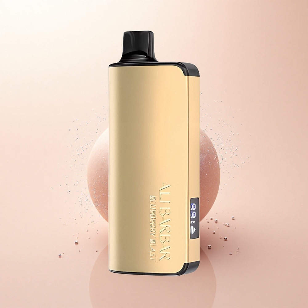 Alibarbar Ingot 9000 Puffs Borówkowy Wybuch z Wyświetlaczem LED i Baterią 2350mAh