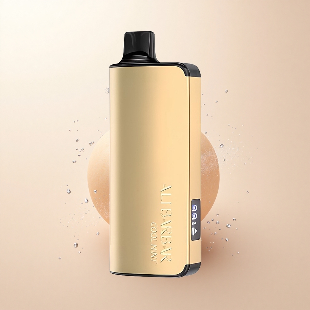 Alibarbar Ingot 9000 Puffs Chłodna Mięta z Wyświetlaczem LED i Pojemnością 22ml