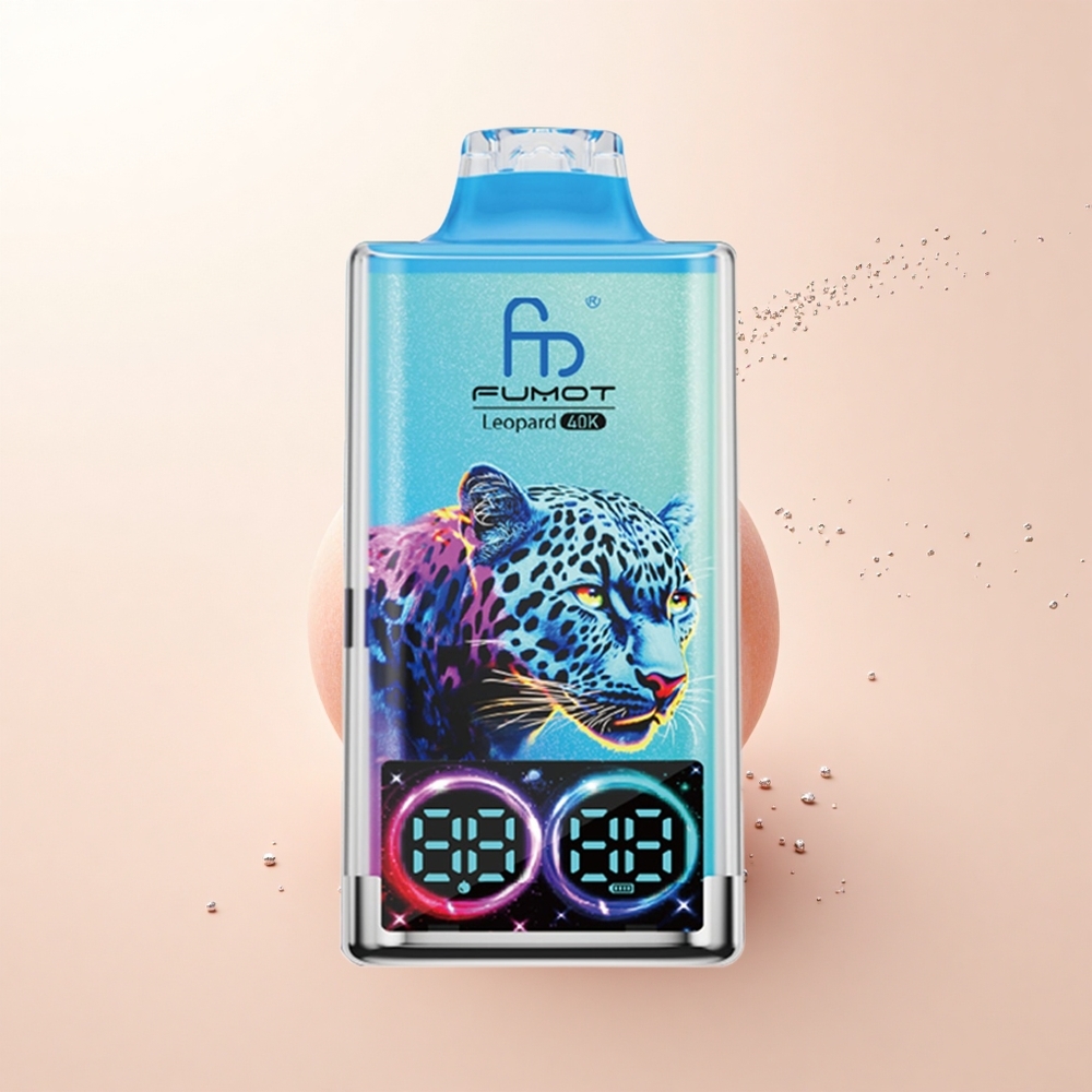 Fumot Leopard 40K Puffs Brzoskwinkowo-Jagodowy Dual Mesh 5%