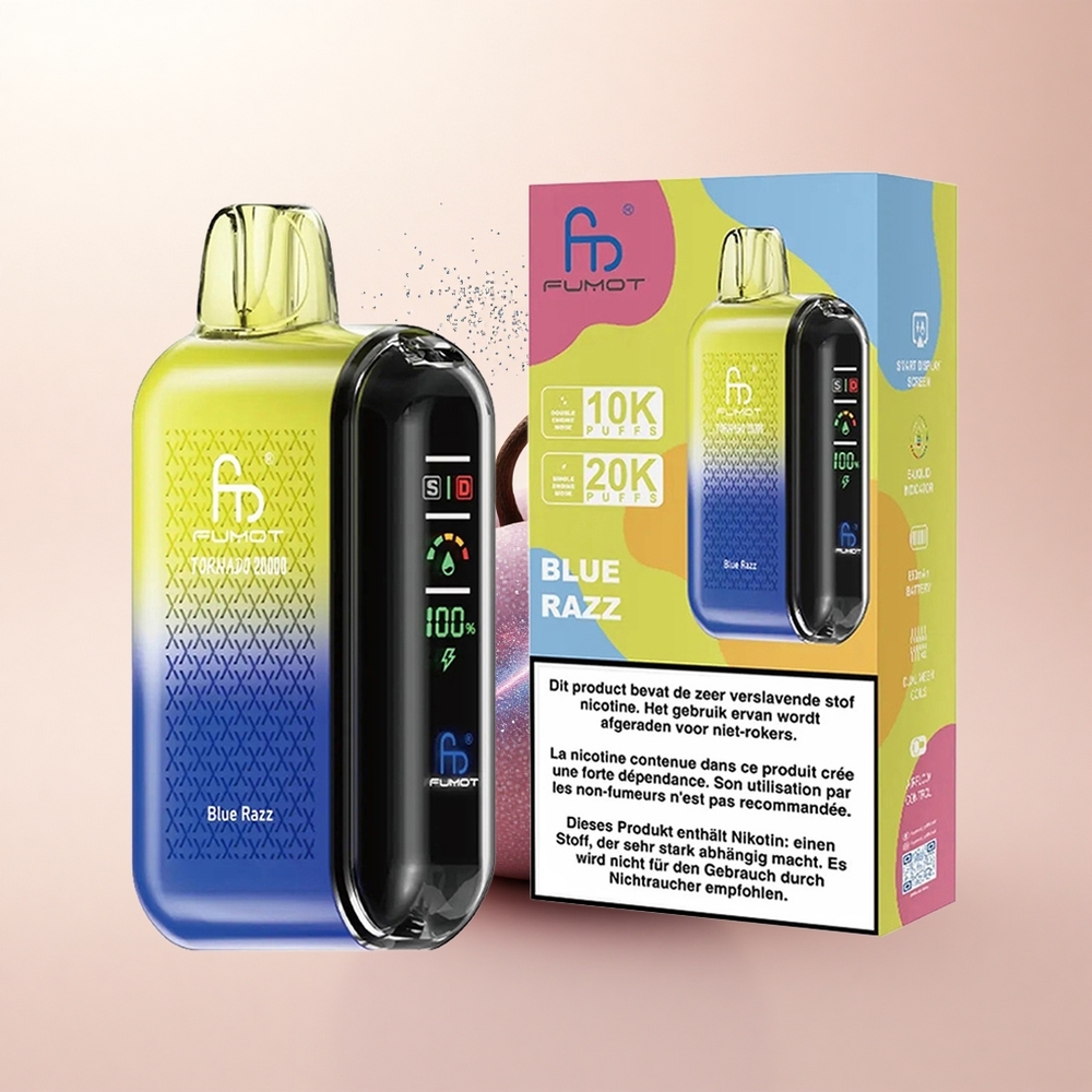 Fumot Tornado 20000 Puffs Niebieska Malina Dual Mesh