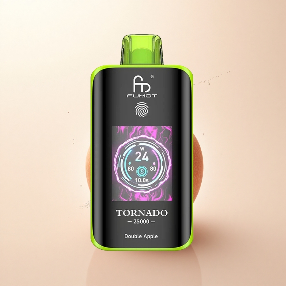 Fumot Tornado 25000 Puffs Podwójne Jabłko HD z Baterią 700mAh i Typem-C