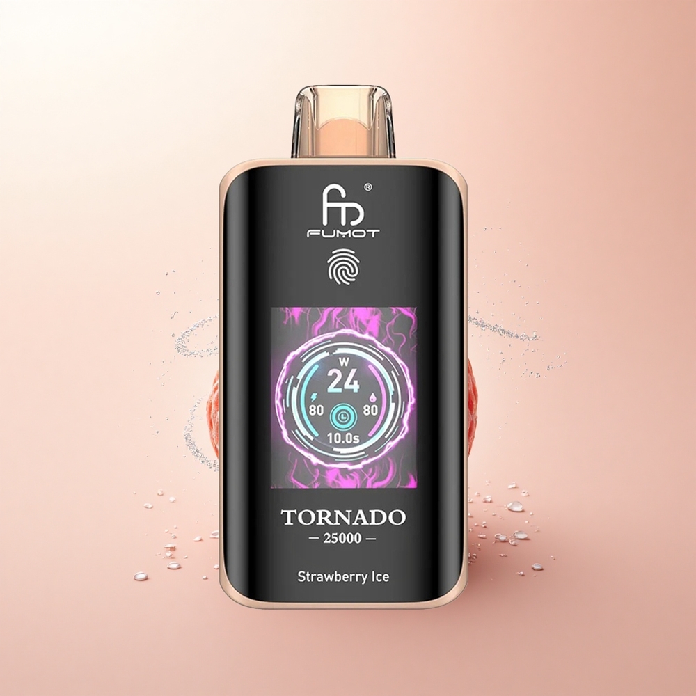 Fumot Tornado 25000 Puffs Truskawkowe Lody HD 700mAh 20ml