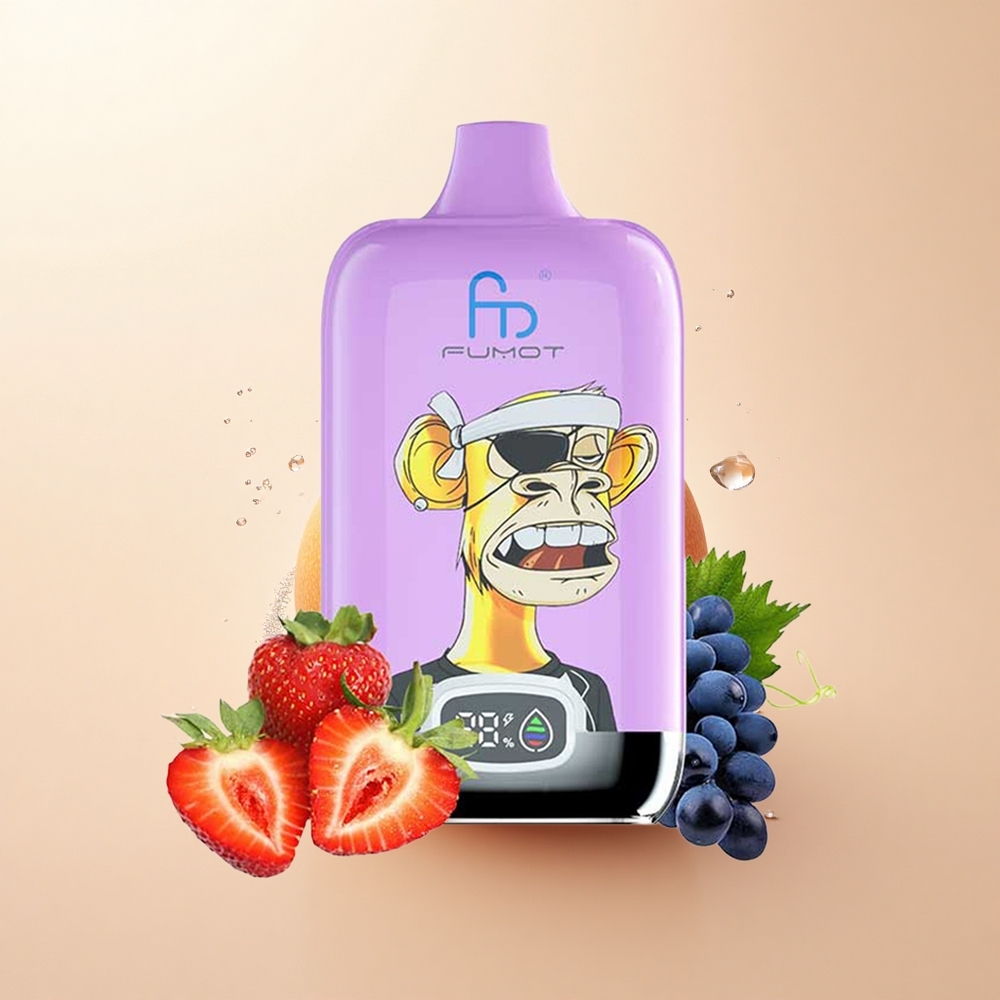 Fumot Tornado Digital Box 12000 Puffs Mango Na Lodzie z Siatkową Cewką i Ładowaniem Typ-C