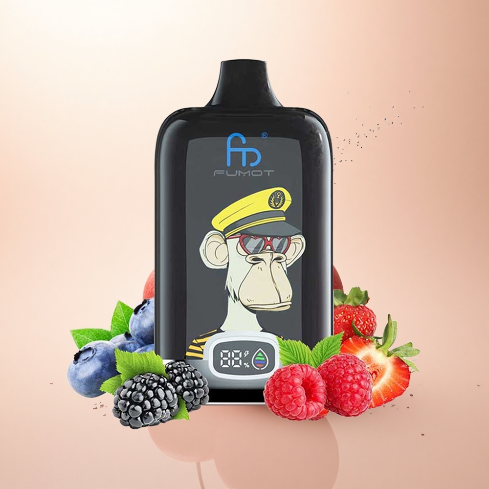 Fumot Tornado Digital Box 12000 Puffs Wiśniowy Cyklon Mesh 20ml Typ-C