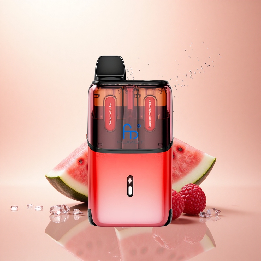 Fumot Ultra T32000 Puffs Arbuzowy Lód - Malinowy Arbuz z 24ml i Szybkim Ładowaniem