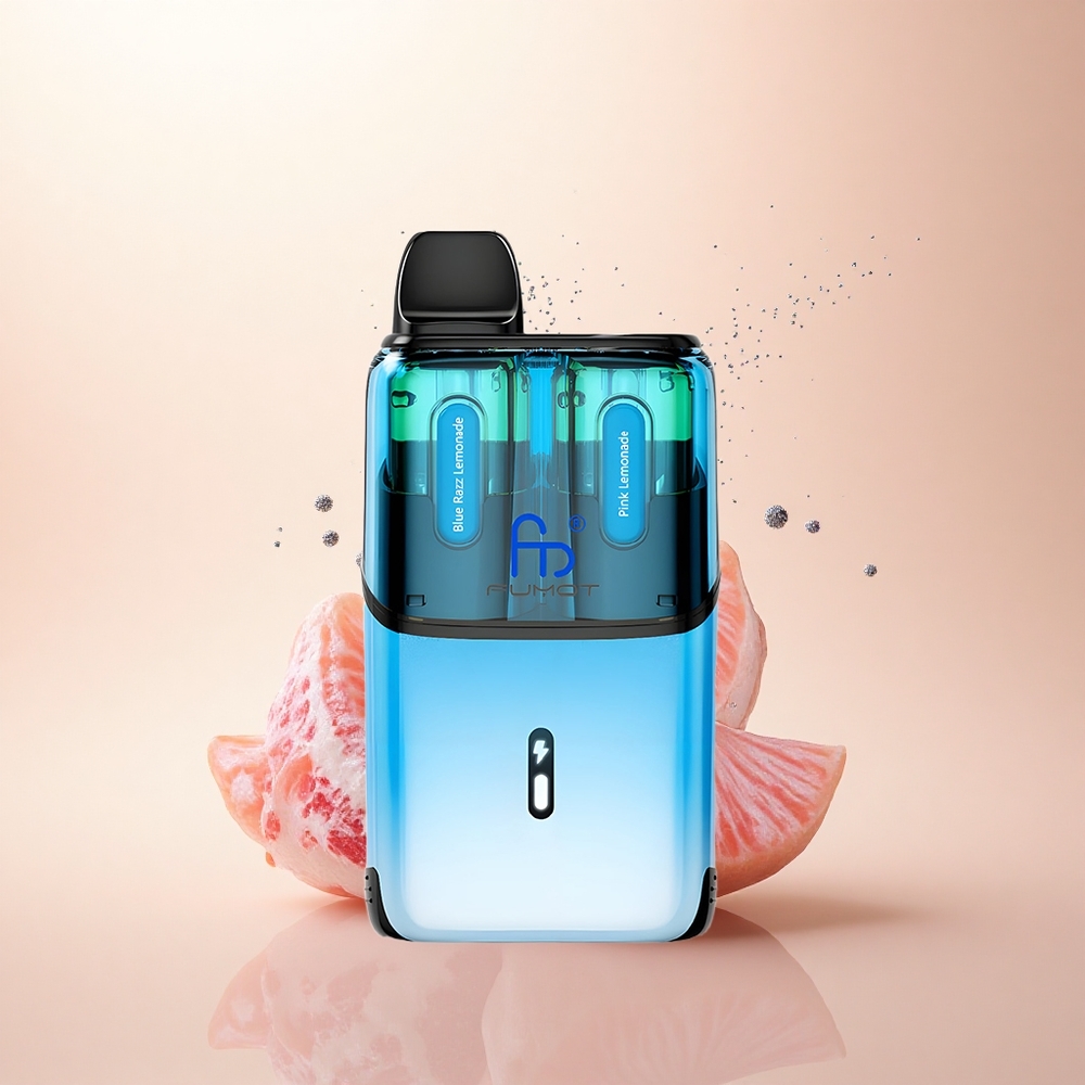Fumot Ultra T32000 Puffs Niebieska Malina Limonada - Różowa Limonada z 24ml i Typem-C