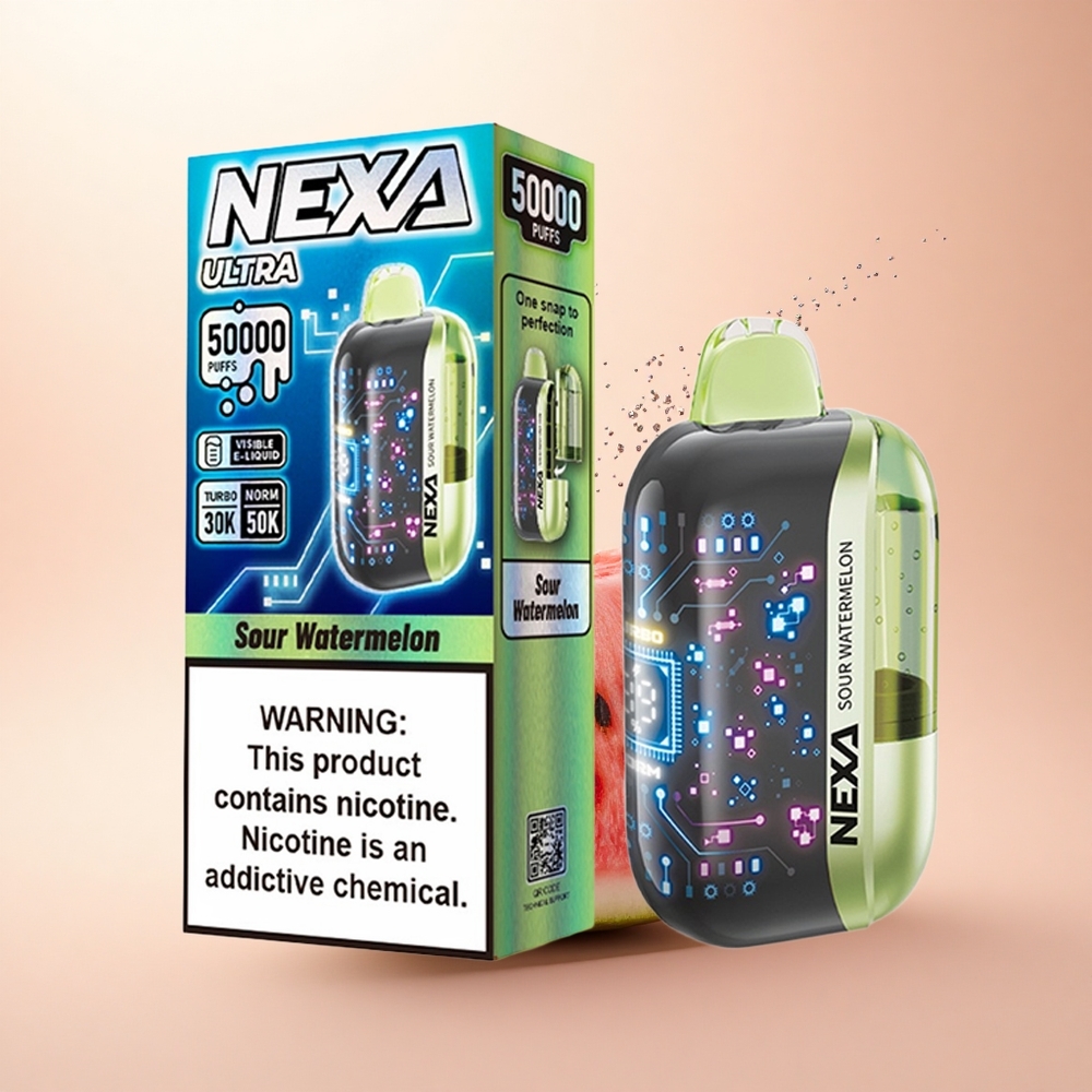 NEXA Ultra 50000 Puffs Kwaśny Arbuz 20ml Typ-C