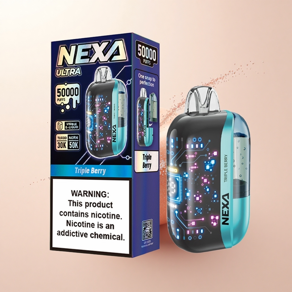NEXA Ultra 50000 Puffs Trójowocowy 50K z Wyświetlaczem 3D i Typem-C