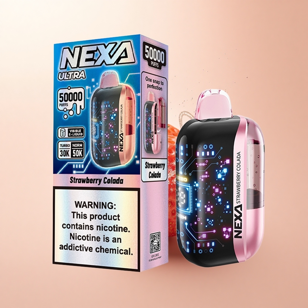 NEXA Ultra 50000 Puffs Truskawkowa Kolada 20ml Dual Mesh