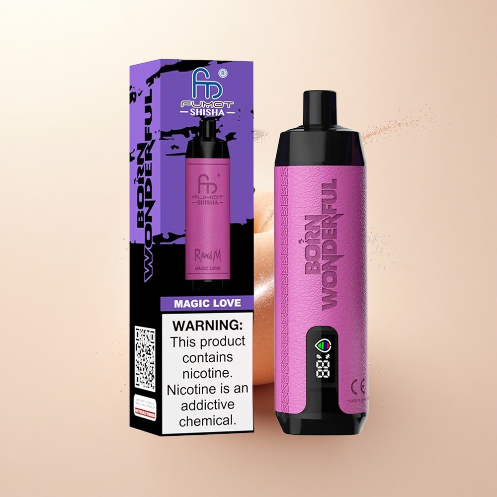 RandM Fumot Shisha 10000 Puffs Magiczna Miłość z Wskaźnikiem LED i Baterią 850 mAh