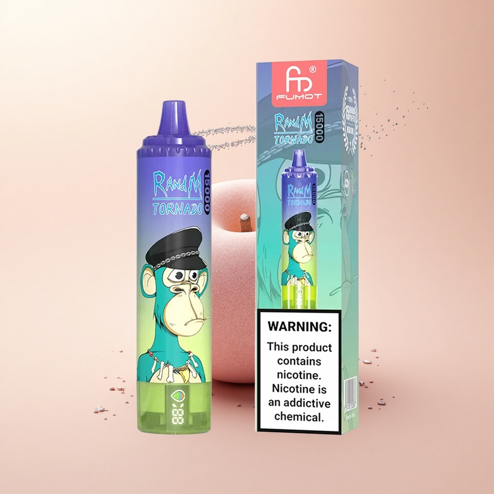 RandM Fumot Tornado 15000 Puffs Bubble Gum Borówkowy 25ml Mesh