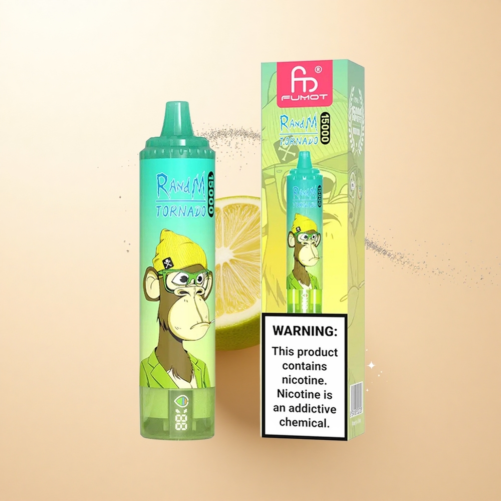 RandM Fumot Tornado 15000 Puffs Cytrusowa Limonka 25ml Mesh 850mAh