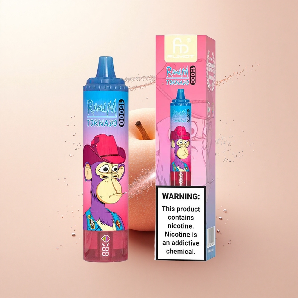 RandM Fumot Tornado 15000 Puffs Jagoda Mix LCD 25ml Mesh