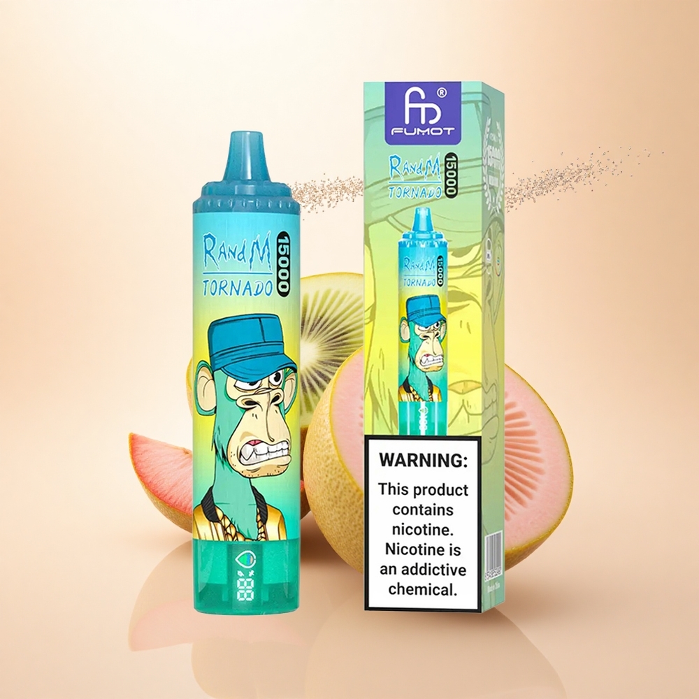 RandM Fumot Tornado 15000 Puffs Kiwi Marakuja Guawa 25ml Typ-C Mesh