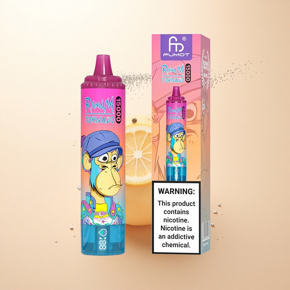 RandM Fumot Tornado 15000 Puffs Limonada z 25ml Płynu i Ekranem LCD