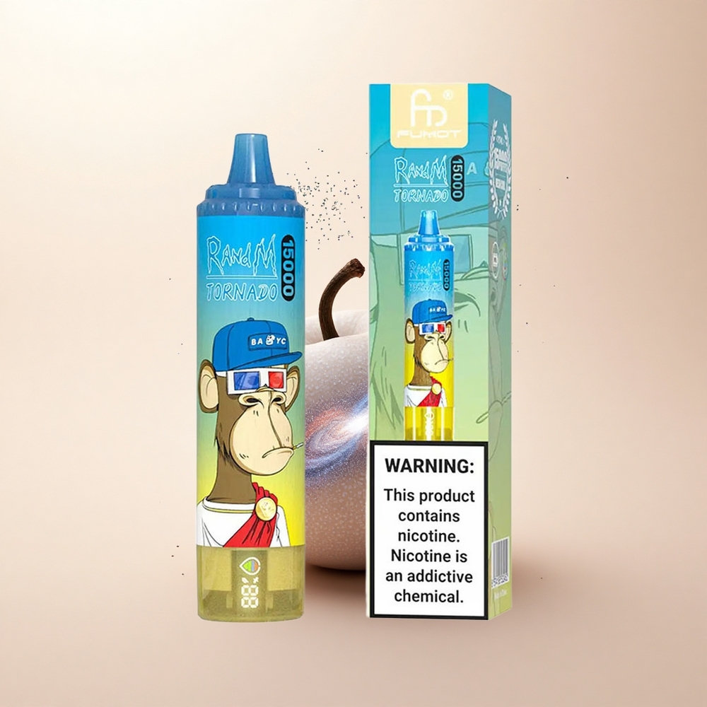 RandM Fumot Tornado 15000 Puffs Pan Tęcza 25ml Mesh LCD