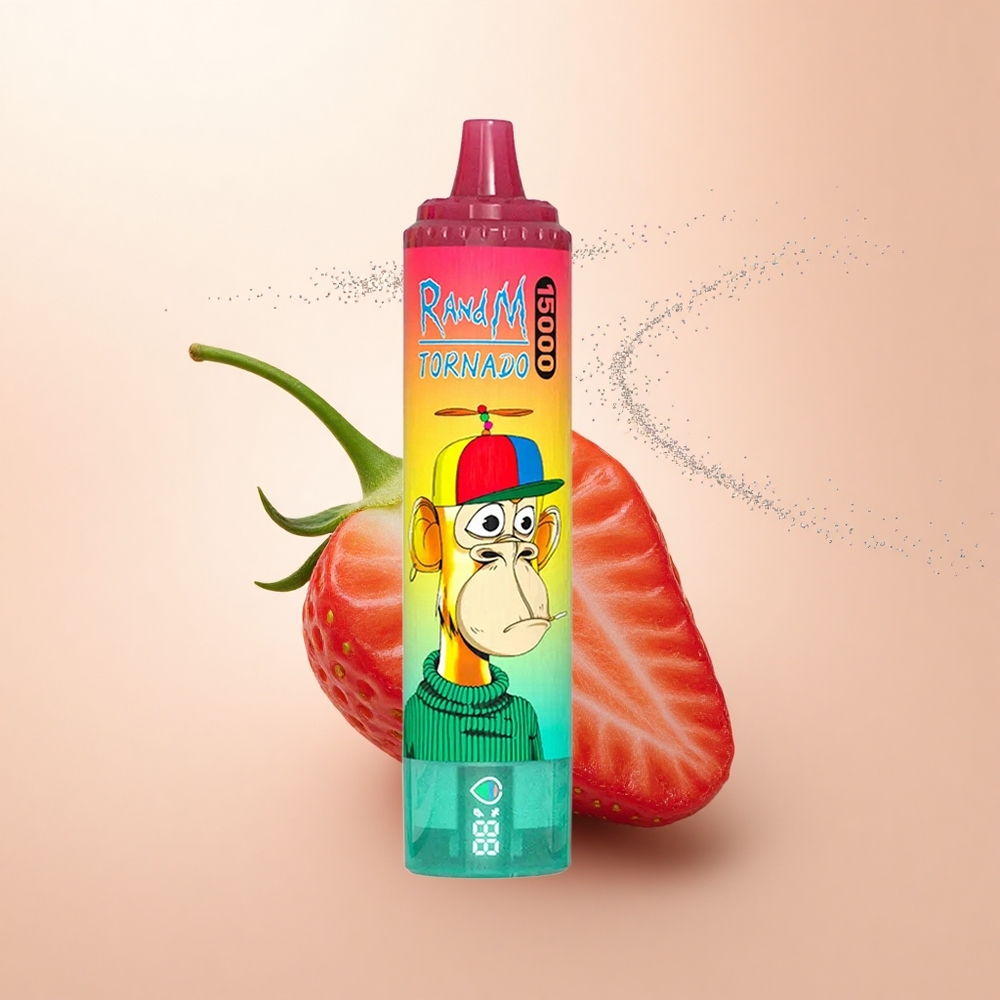 RandM Fumot Tornado 15000 Puffs Truskawka Kiwi Mesh 25ml LCD