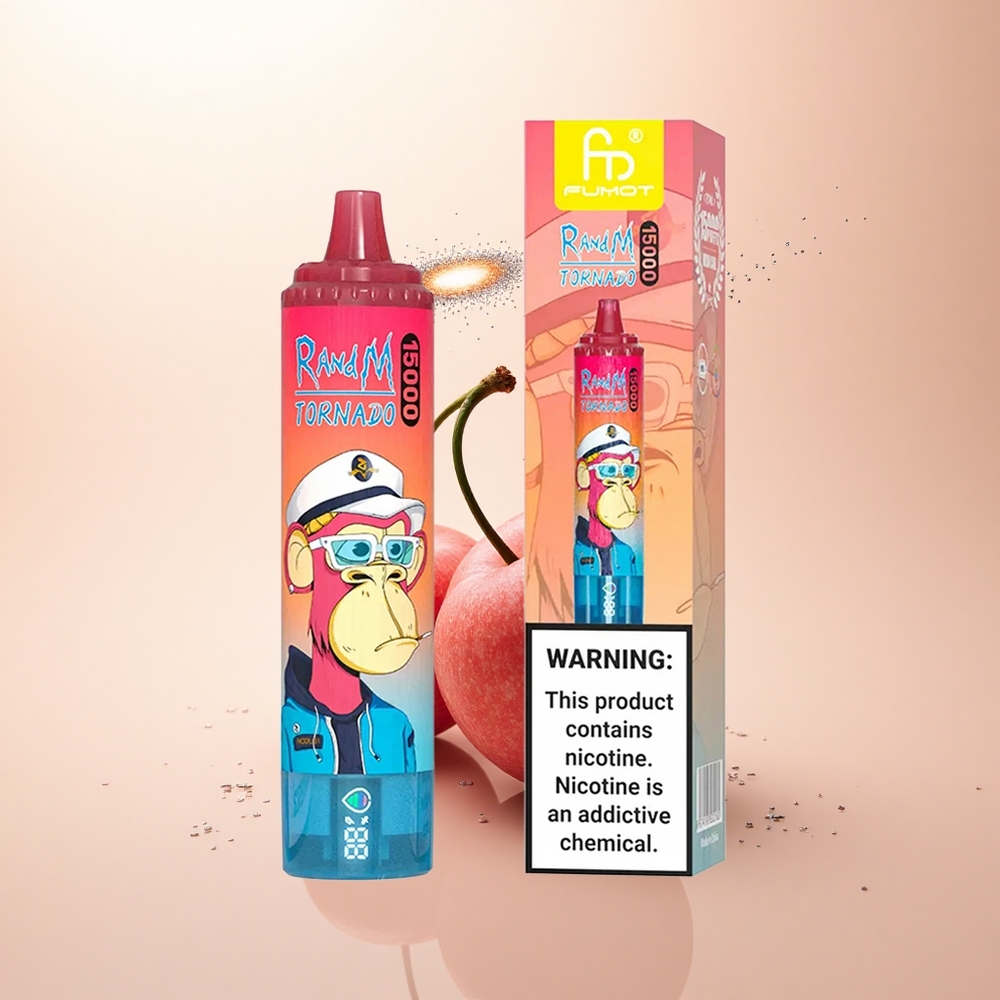 RandM Fumot Tornado 15000 Puffs Wiśnie Moc 25ml Typ-C