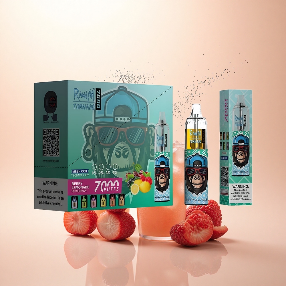RandM Fumot Tornado 7000 Puffs Berry Lemonade 14 ML Mesh RGB