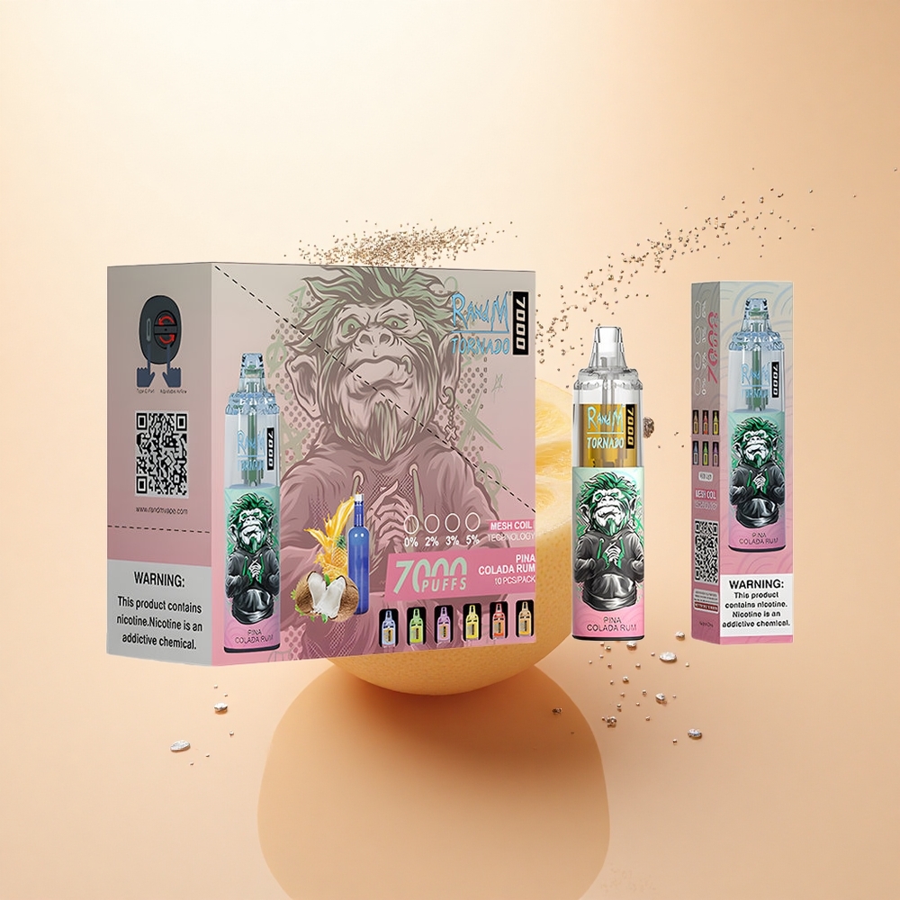 RandM Fumot Tornado 7000 Puffs Pina Colada Rum 14ML Typ-C MESH