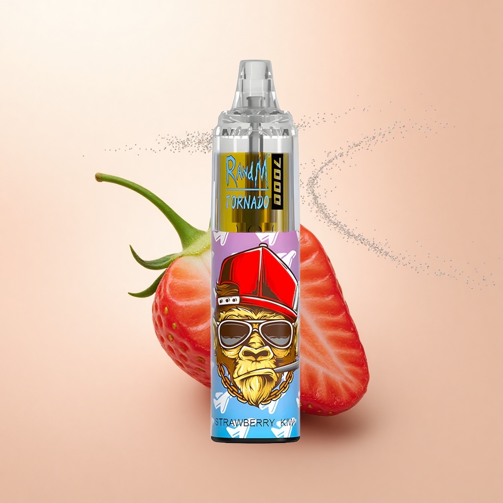 RandM Fumot Tornado 7000 Puffs Truskawka Kiwi z Mocą 850 i RGB