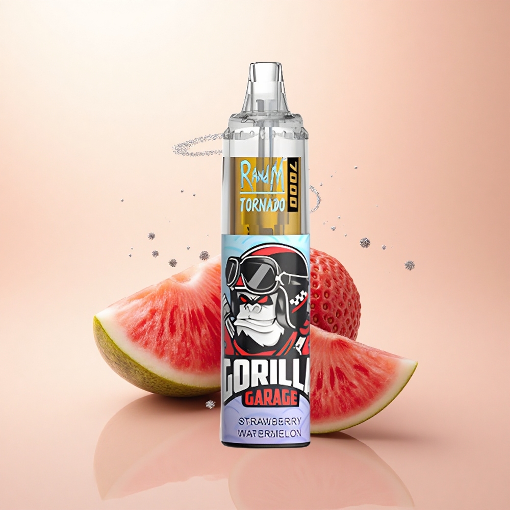 RandM Fumot Tornado 7000 Puffs Truskawkowy Arbuzowy Typ-C Mesh