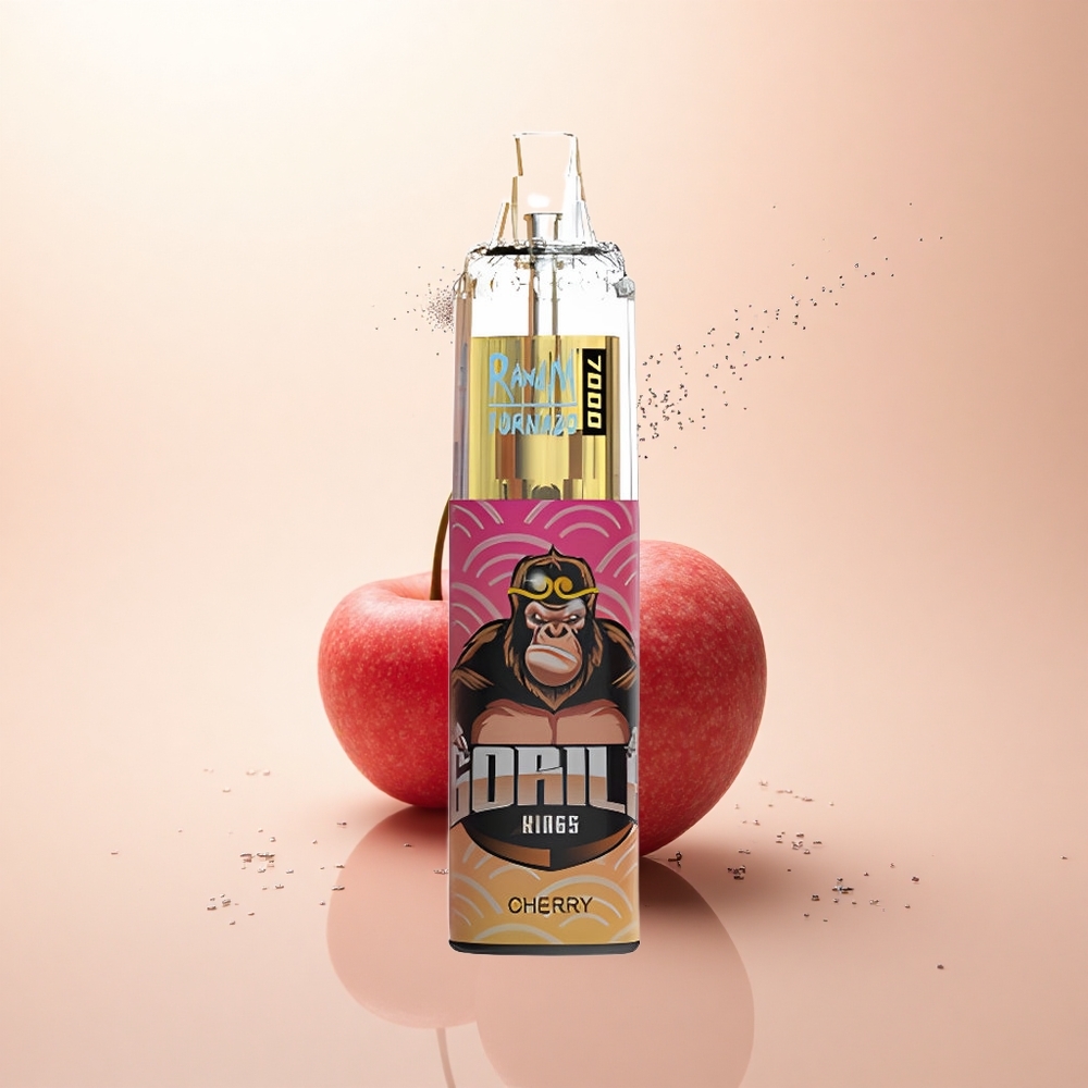 RandM Fumot Tornado 7000 Puffs Wiśniowy Wir 14ML Typ-C Mesh Powietrze