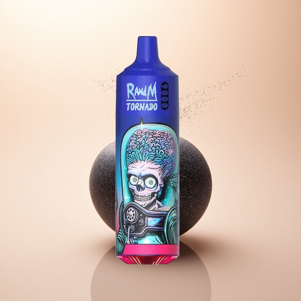 RandM Fumot Tornado 9000 Puffs Czarny Lód 850 Mesh RGB