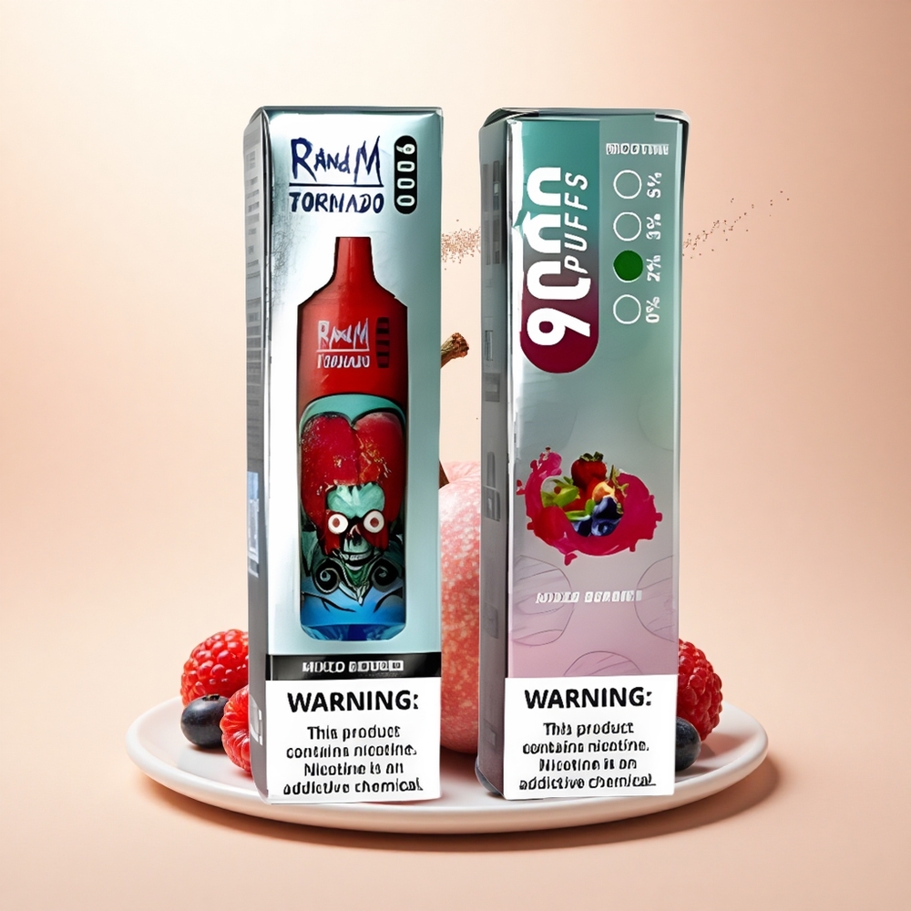 RandM Fumot Tornado 9000 Puffs Mieszane Jagody 18 mL Mesh RGB