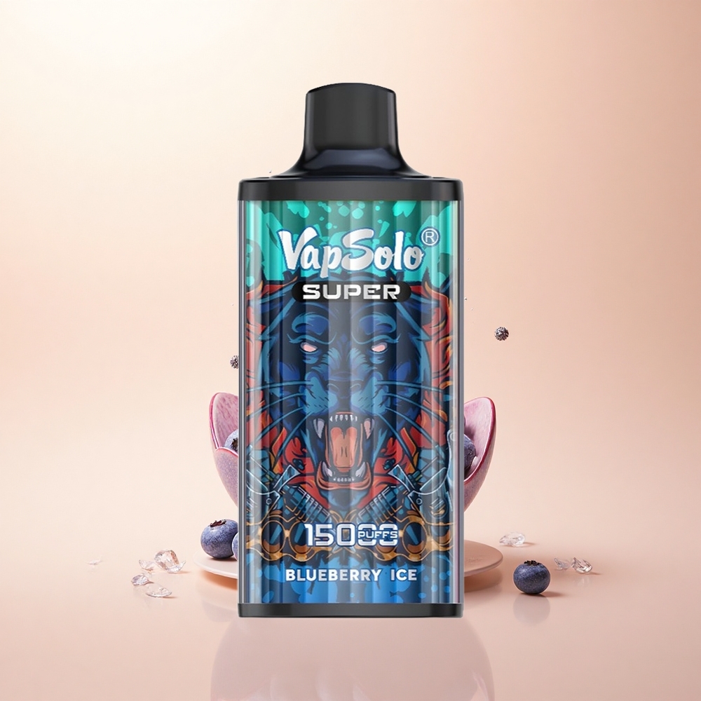 Vapsolo Super 15000 Puffs Borówkowy Lód Mesh 40ml Type-C